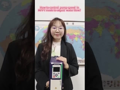 Su akışını ayarlamak için MPPT modunda pompa hızı nasıl kontrol edilir?